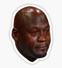 Crying Jordan Face Sticker