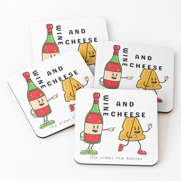 Item preview, Wine And Cheese The Older The Better designed and sold by Naeshastore.