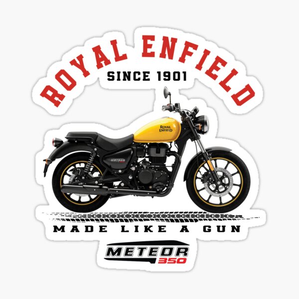 Custom Graphics Designs Of Royal Enfield Meteor 350 Sticker For Sale By Ramkumar9962 Redbubble 6409