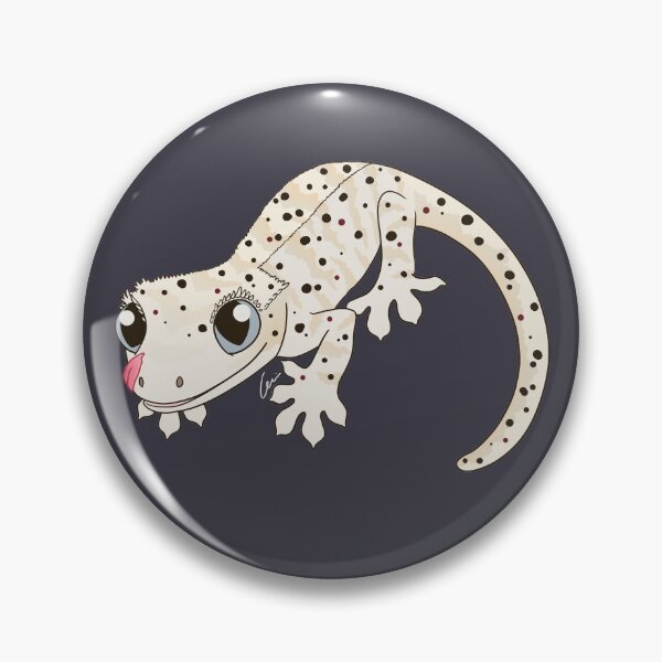 Item preview, Crested Gecko, White Dalmatian with red spots II designed and sold by anacecilia.
