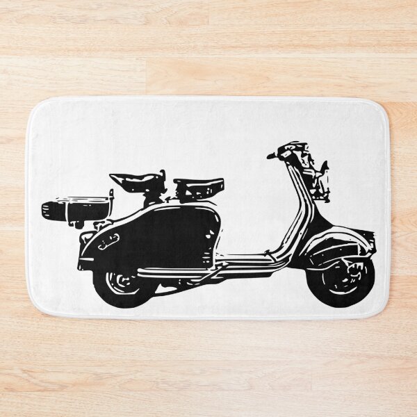 Item preview, 1950's Italian Scooter design (Black) - Perfect for Scooter Fans Around The World designed and sold by Rocketman2017.