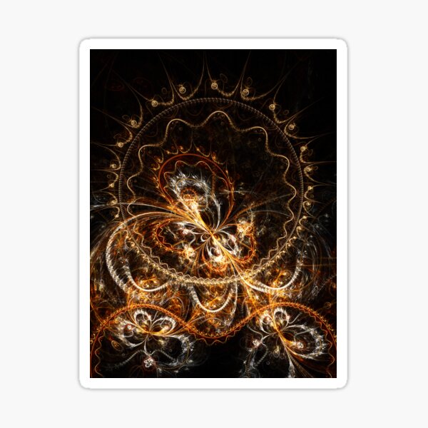Butterfly - Abstract Fractal Artwork Sticker
