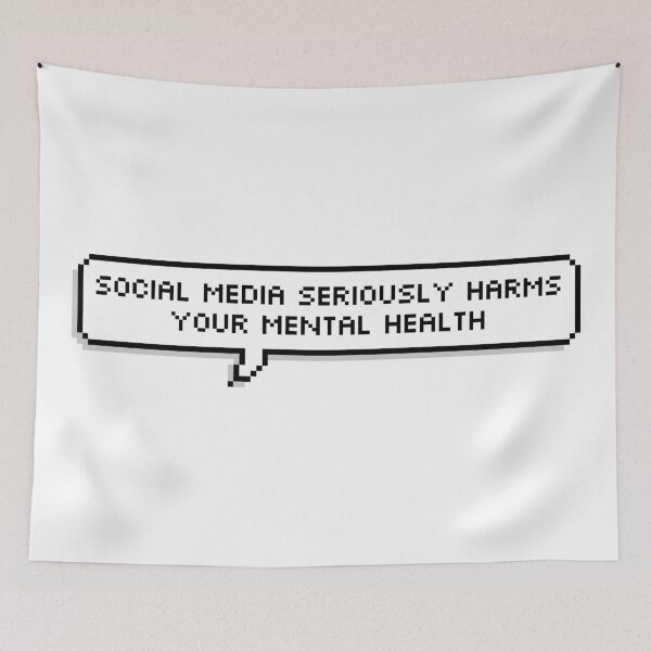 Item preview, Social Media Seriously Harms Your Mental Health designed and sold by Sour Soul.