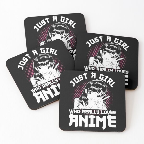 Item preview, Just A Girl Who Really Loves Anime  designed and sold by bestshirtdesign.