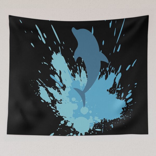 Item preview, Tie Dye Dolphin designed and sold by Gamers Hub.