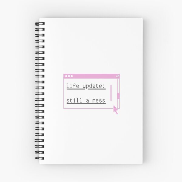 Item preview, Life update: still a mess - pink aesthetic computer notification  designed and sold by KIKAIA  The Label.