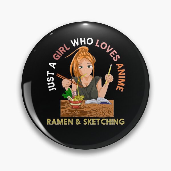 Item preview, Ramen Sketching Foodie Kawaii Girl Anime  designed and sold by bestshirtdesign.
