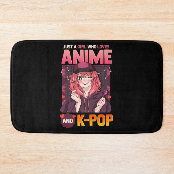 Item preview, Cute Just A Girl Who Loves Anime And K-Pop Korean designed and sold by perfectpresents.