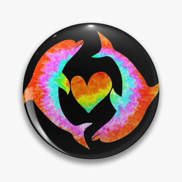 Item preview, Tie dye dolphin- dolphins designed and sold by 1DaisyChainLane.