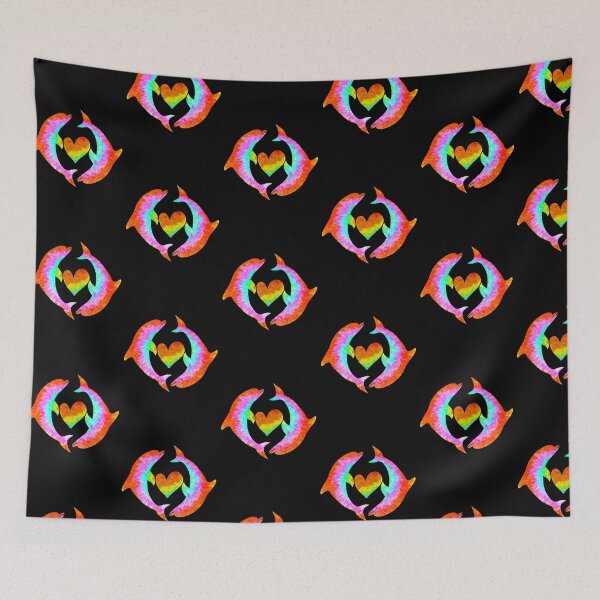 Item preview, Tie dye dolphin- dolphins designed and sold by 1DaisyChainLane.