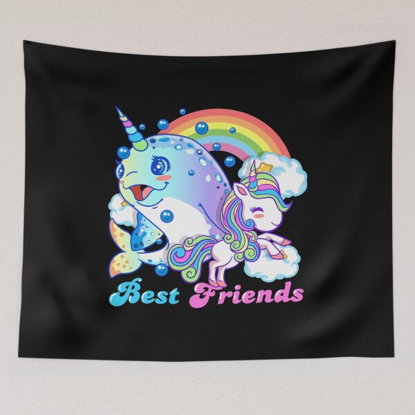 Item preview, Cute Horned Narwhal And Unicorn Best Friends designed and sold by perfectpresents.