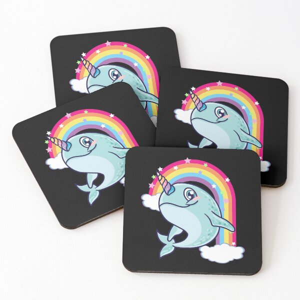 Item preview, Cute & Funny Narwhal Animal Friends Rainbow designed and sold by perfectpresents.