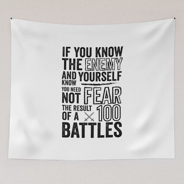 Item preview, Win 100 Battles - Art Of War Motivation designed and sold by WolfSpiritCo.