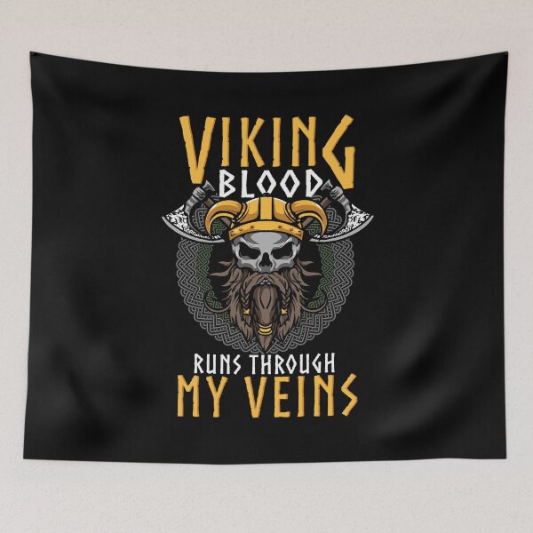 Item preview, Funny Viking Blood Runs Through My Veins Norse DNA designed and sold by perfectpresents.
