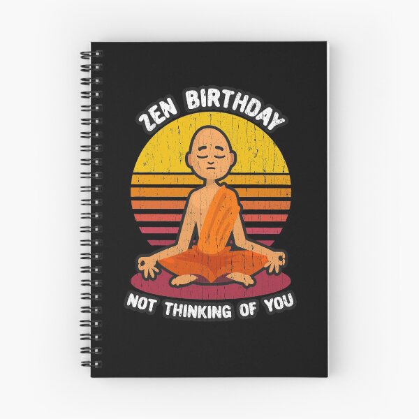 Item preview, Funny Zen Buddhist Birthday Zazen Empty Mind Think Nothing designed and sold by el-em-cee.