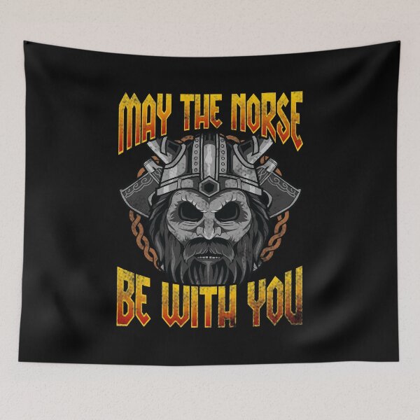 Item preview, Viking Warrior May The Norse Be With You Norse Pun designed and sold by perfectpresents.