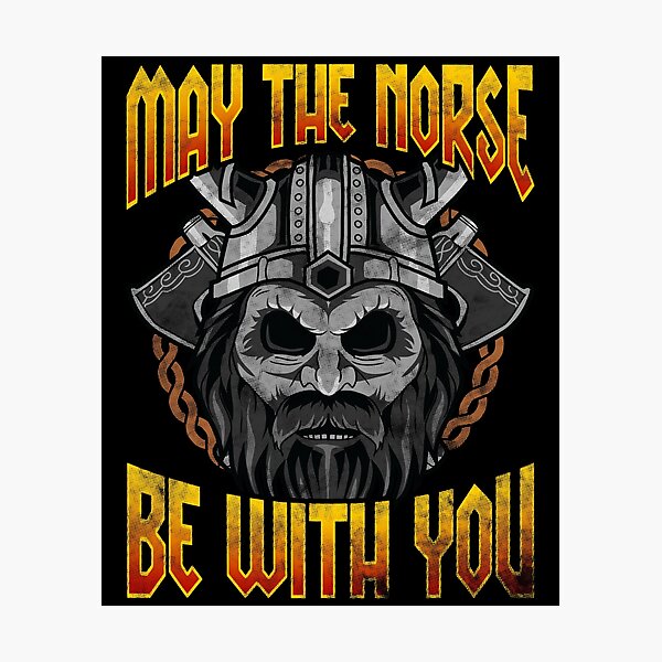 Item preview, Viking Warrior May The Norse Be With You Norse Pun designed and sold by perfectpresents.