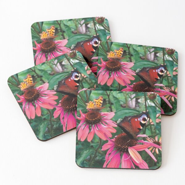Item preview, Butterflies on pink flowers designed and sold by Siakula.