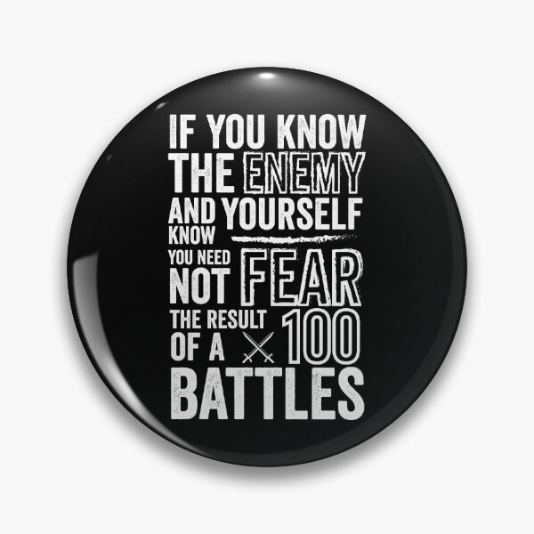 Item preview, 100 Battles - Sun Tzu Art Of War Quote designed and sold by WolfSpiritCo.