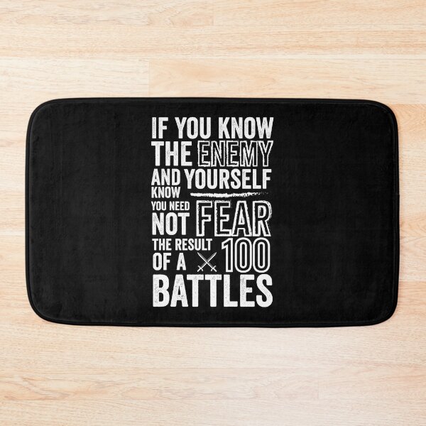 Item preview, 100 Battles - Sun Tzu Art Of War Quote designed and sold by WolfSpiritCo.