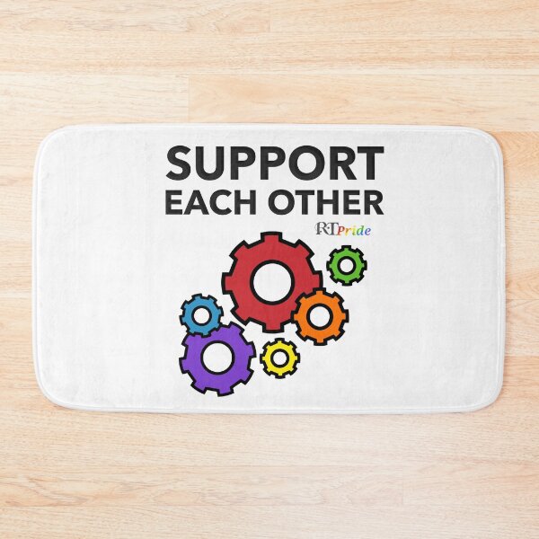Item preview,  LGBT ‘support each other’, rainbow gears designed and sold by RikkyTeesPride.