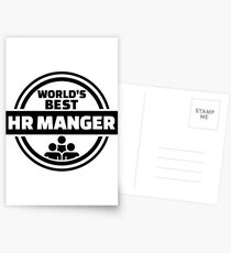 World’s best HR Manager Postcards