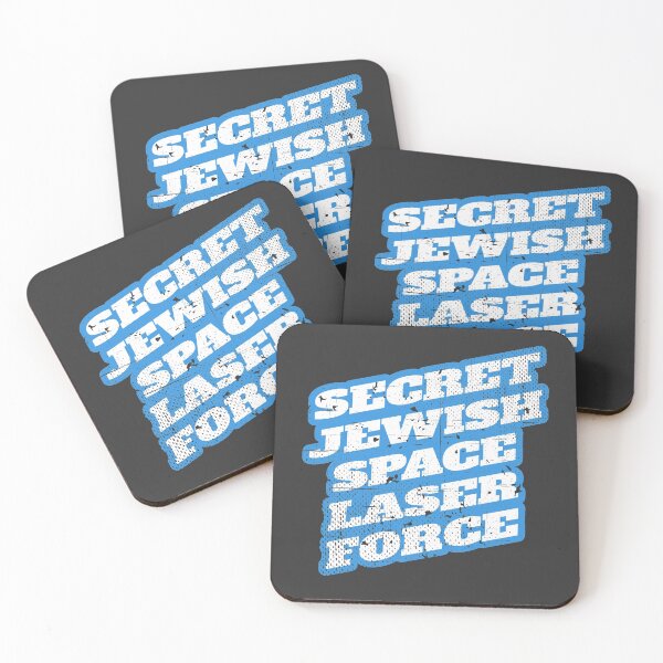 Item preview, Secret Jewish Space Laser Force Satire - Distressed Blue, White designed and sold by Chubuter.