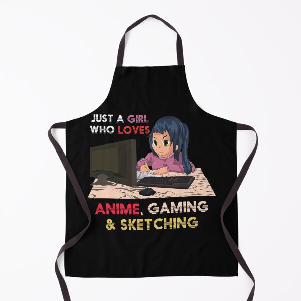 Aperçu de l'œuvre Gamer Girl Sketching Anime créée et vendue par bestshirtdesign.