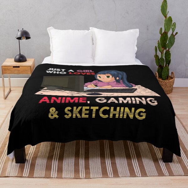 Aperçu de l'œuvre Gamer Girl Sketching Anime créée et vendue par bestshirtdesign.