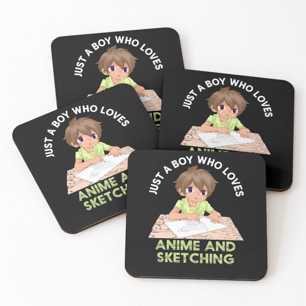 Item preview, Just A Boy Who Loves Anime And Sketching designed and sold by bestshirtdesign.