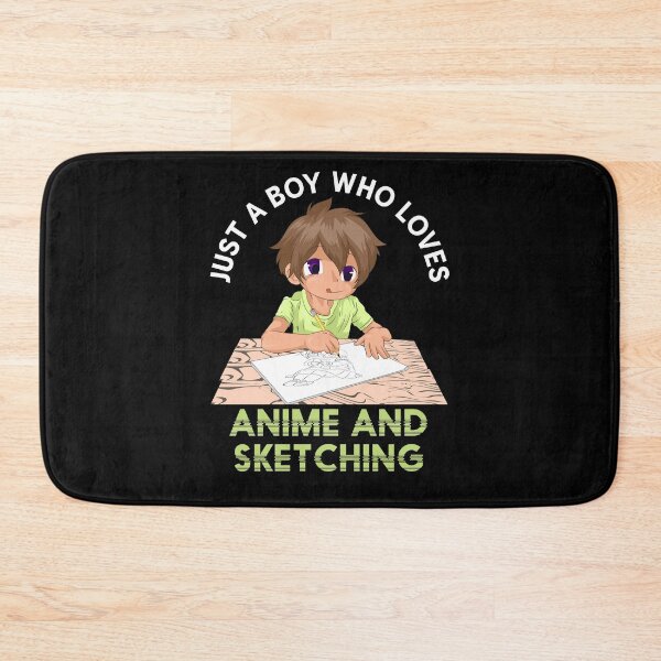 Item preview, Just A Boy Who Loves Anime And Sketching designed and sold by bestshirtdesign.