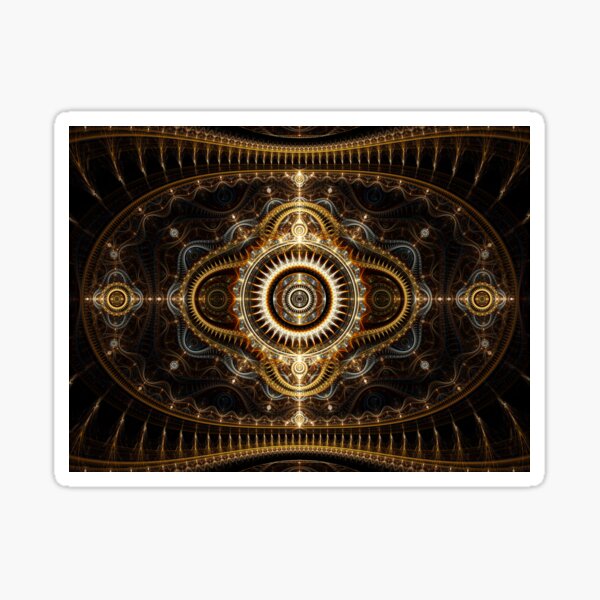 All Seeing Eye - Abstract Fractal Artwork Sticker