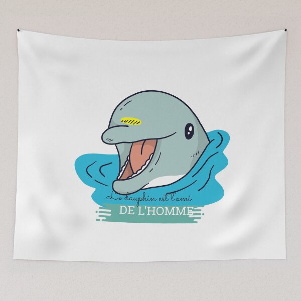Item preview, The dolphin is man's best friend designed and sold by FoxinhoSoumaila.