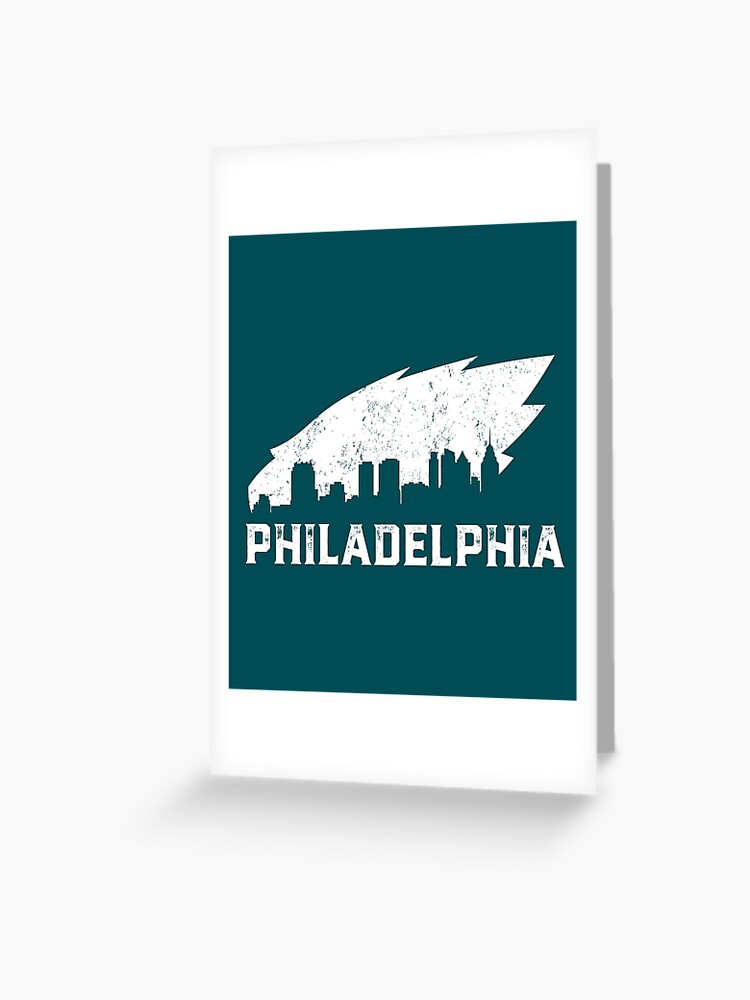 Philadelphia Eagles Football Team Retro Logo Pennsylvania License Plate Art  Greeting Card