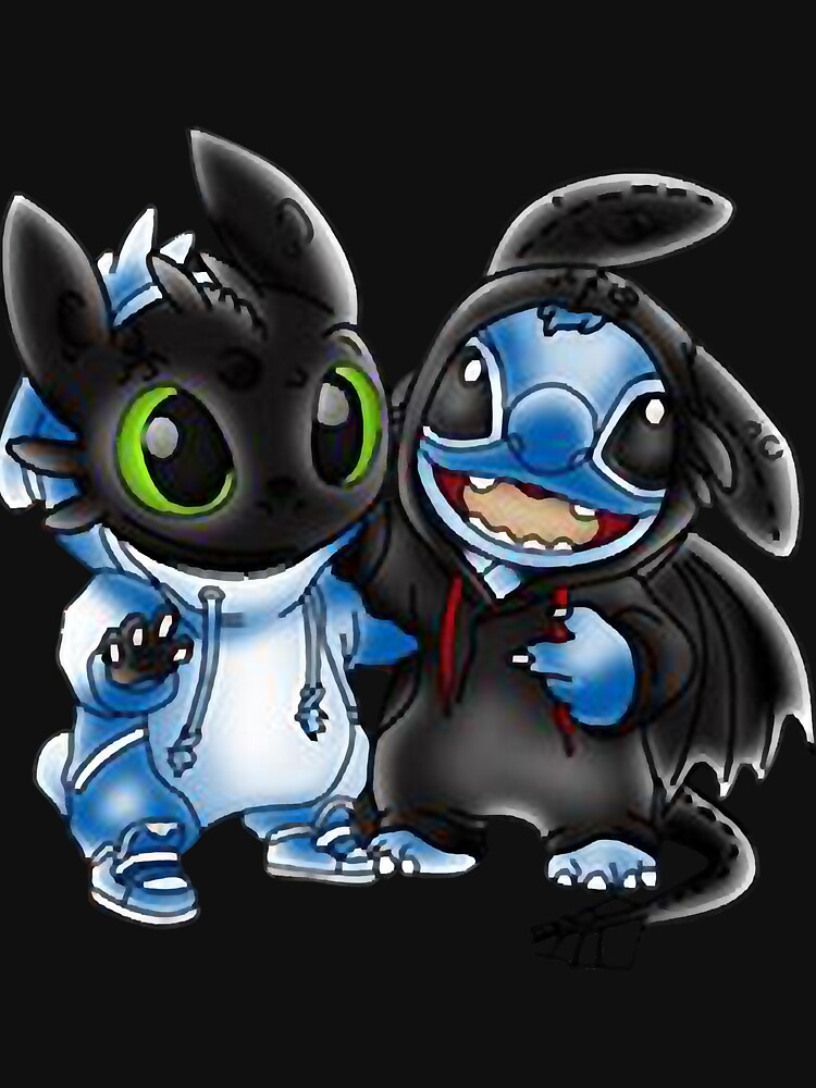 Discover Stitch And Toothless Change Uniform Costume Uniform Pullover Hoodie