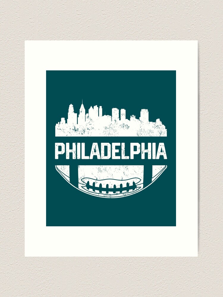 Vintage Philadelphia Football Team Skyline Retro Eagles Philly