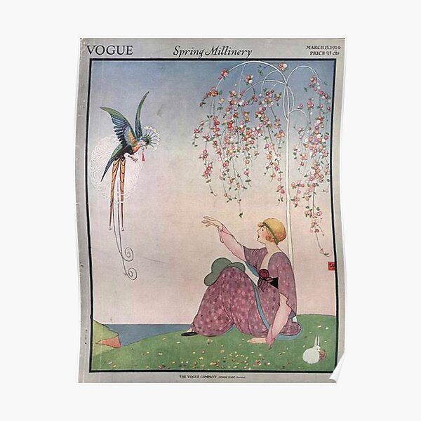 Vintage Vogue Magazine Cover - March 1914 Poster