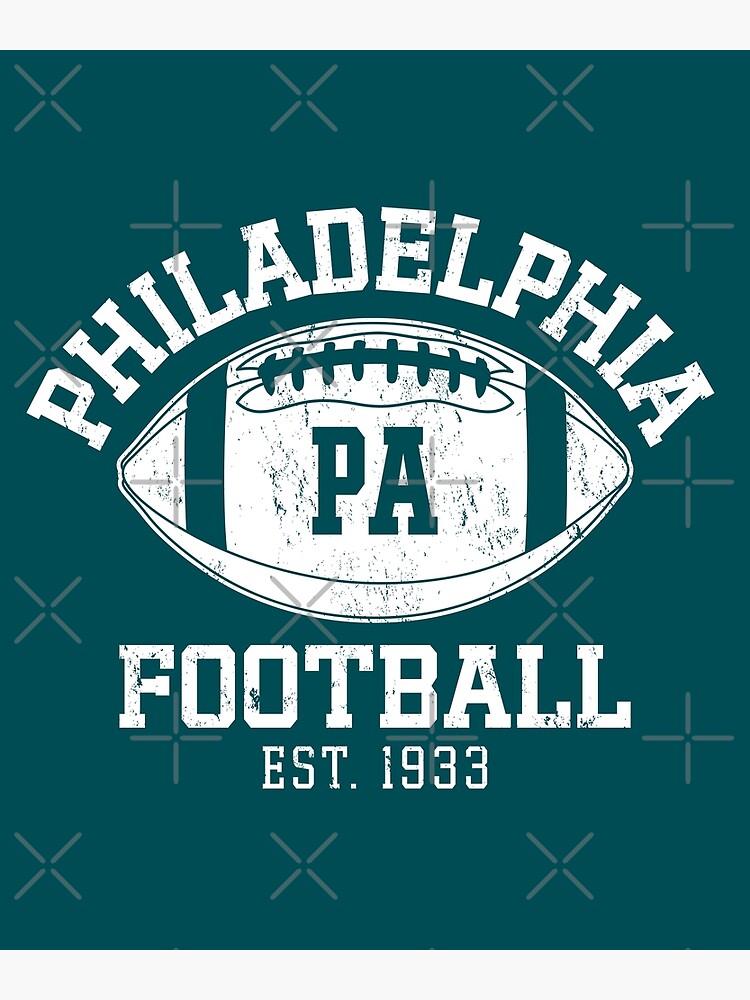 Philadelphia Eagles Since 1933 Vintage Print, Retro Football Poster Fan  Gift For Him