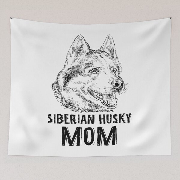 Item preview, Siberian Husky Mom Hand Drawn designed and sold by TheWildStyle.