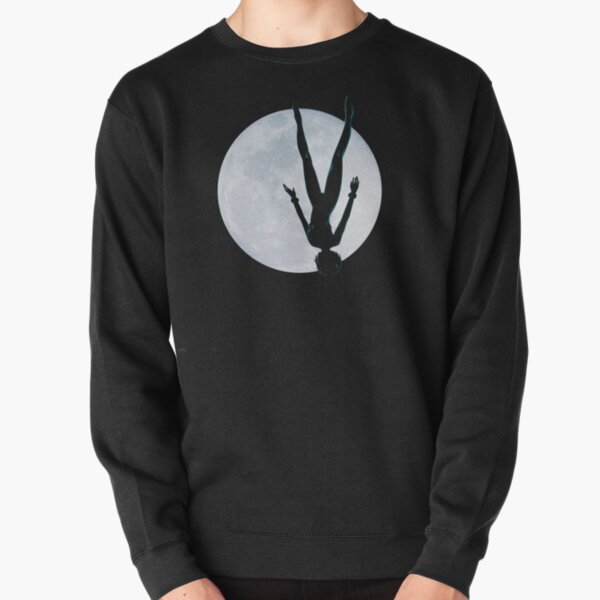 Upside Down Rei - Fly Me To The Moon Rei Silhouette Pullover Sweatshirt