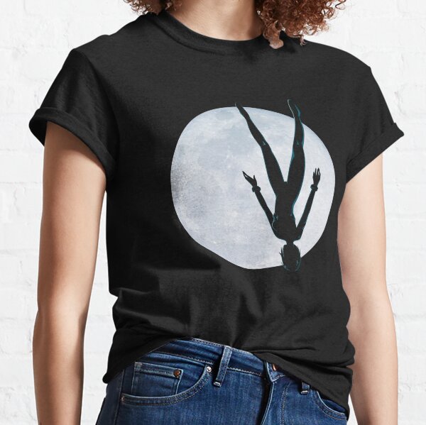Upside Down Rei Ayanami Silhouette Evangelion Classic T-Shirt