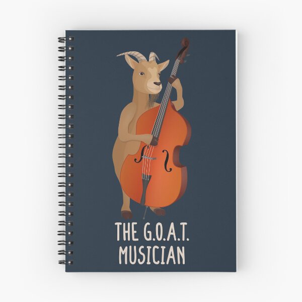 Item preview, The G.O.A.T. musician goat playing double bass designed and sold by Tefra.