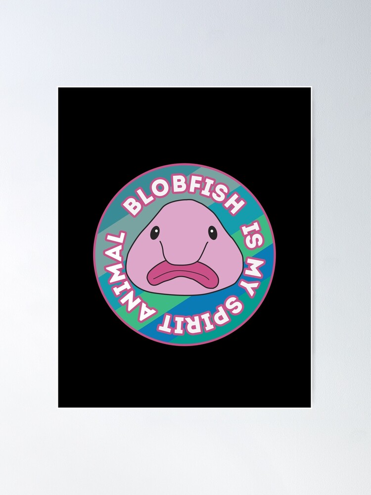 Blobfish Is My Spirit Animal Funny Blobfish Meme Throw Pillow by