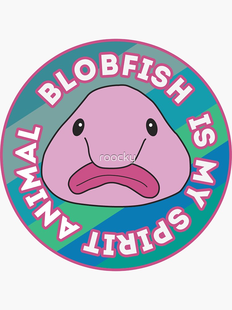 Blobfish Is My Spirit Animal Funny Blobfish Meme Throw Pillow by