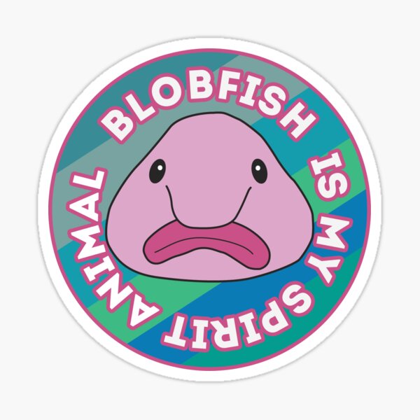 Blob Fish Funny Face Fish  Sticker for Sale by DeepFriedArt