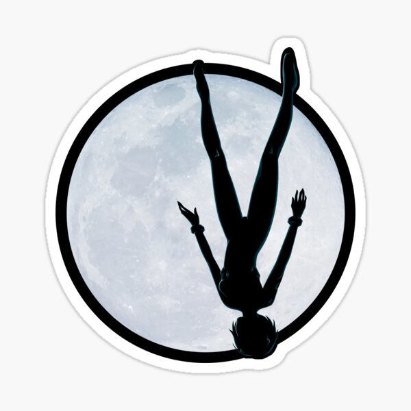 Upside Down Rei - Fly Me To The Moon Rei Silhouette Sticker