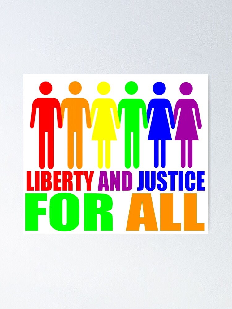 "LIBERTY AND JUSTICE FOR ALL" Poster by truthtopower Redbubble
