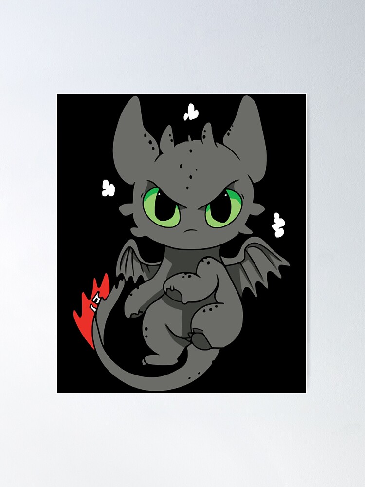 Anime characters Dragon badge（Toothless）