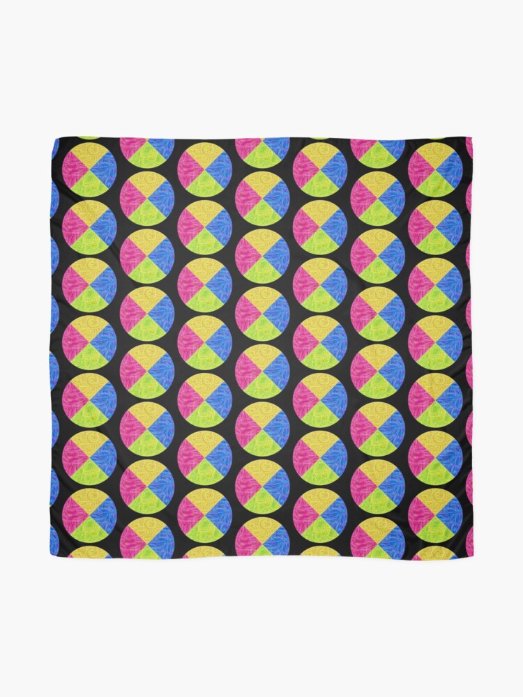 Alternate view of #DeepDream Color Circle Visual Areas 6x6K v1448932478 Scarf