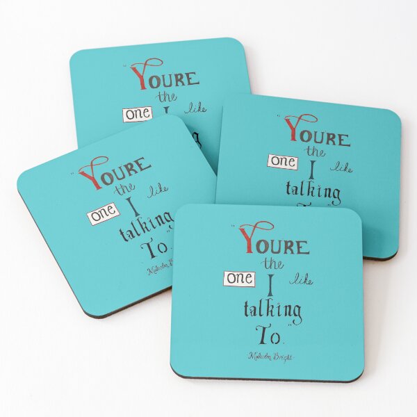 Item preview, Malcolm Bright quote designed and sold by Hollygolightly8.